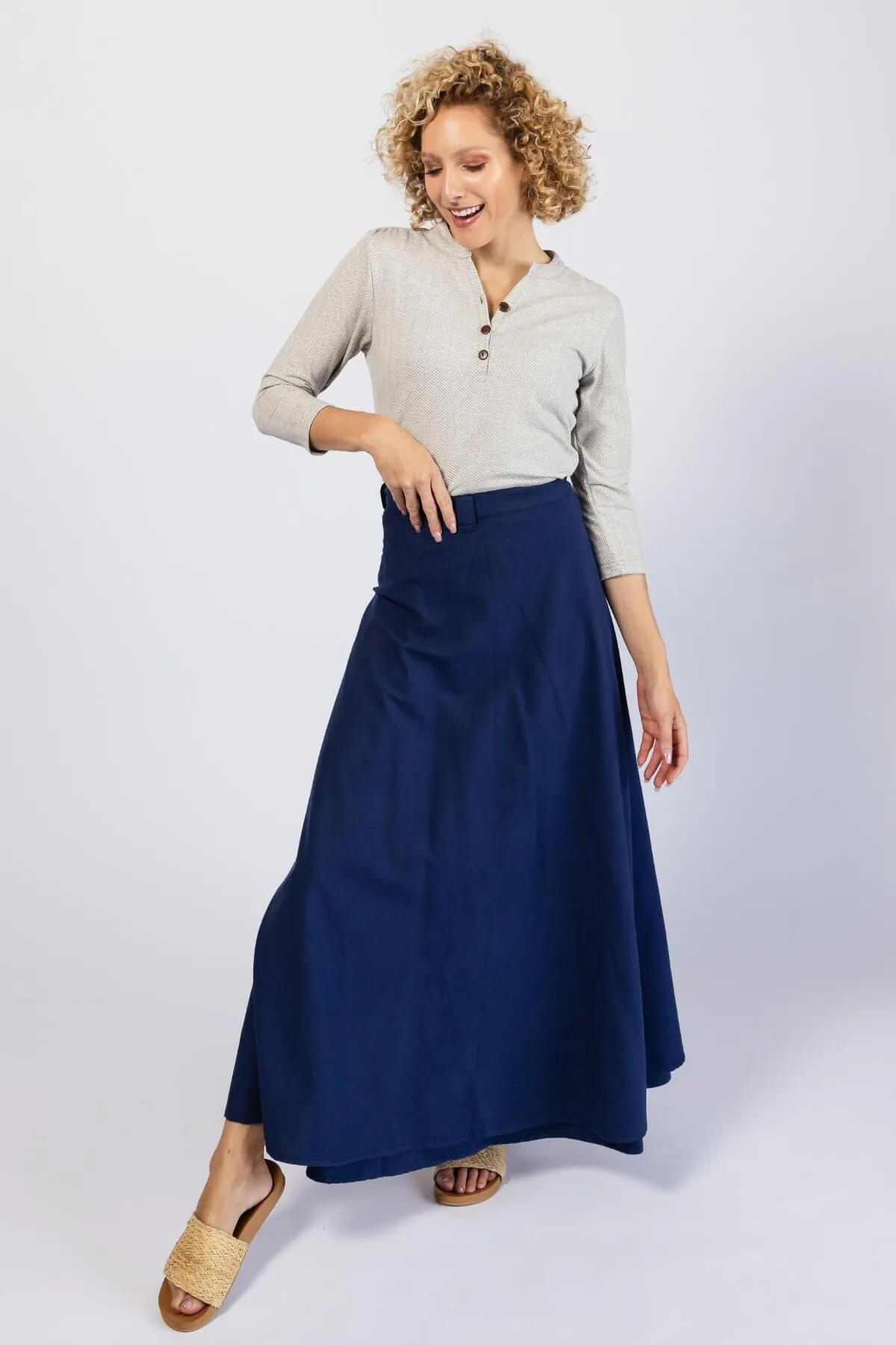 Wrap Skirt - Dark Blue