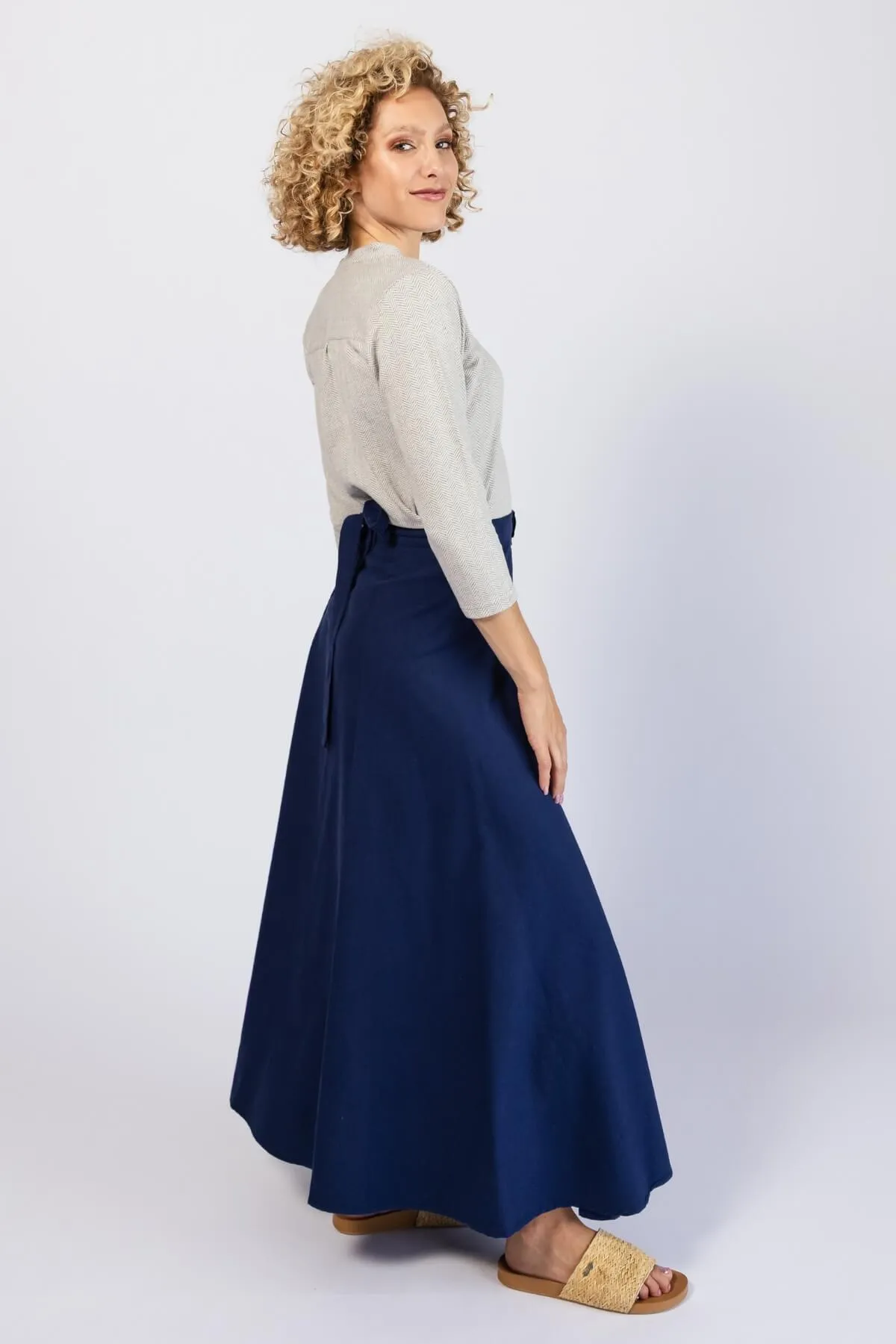Wrap Skirt - Dark Blue