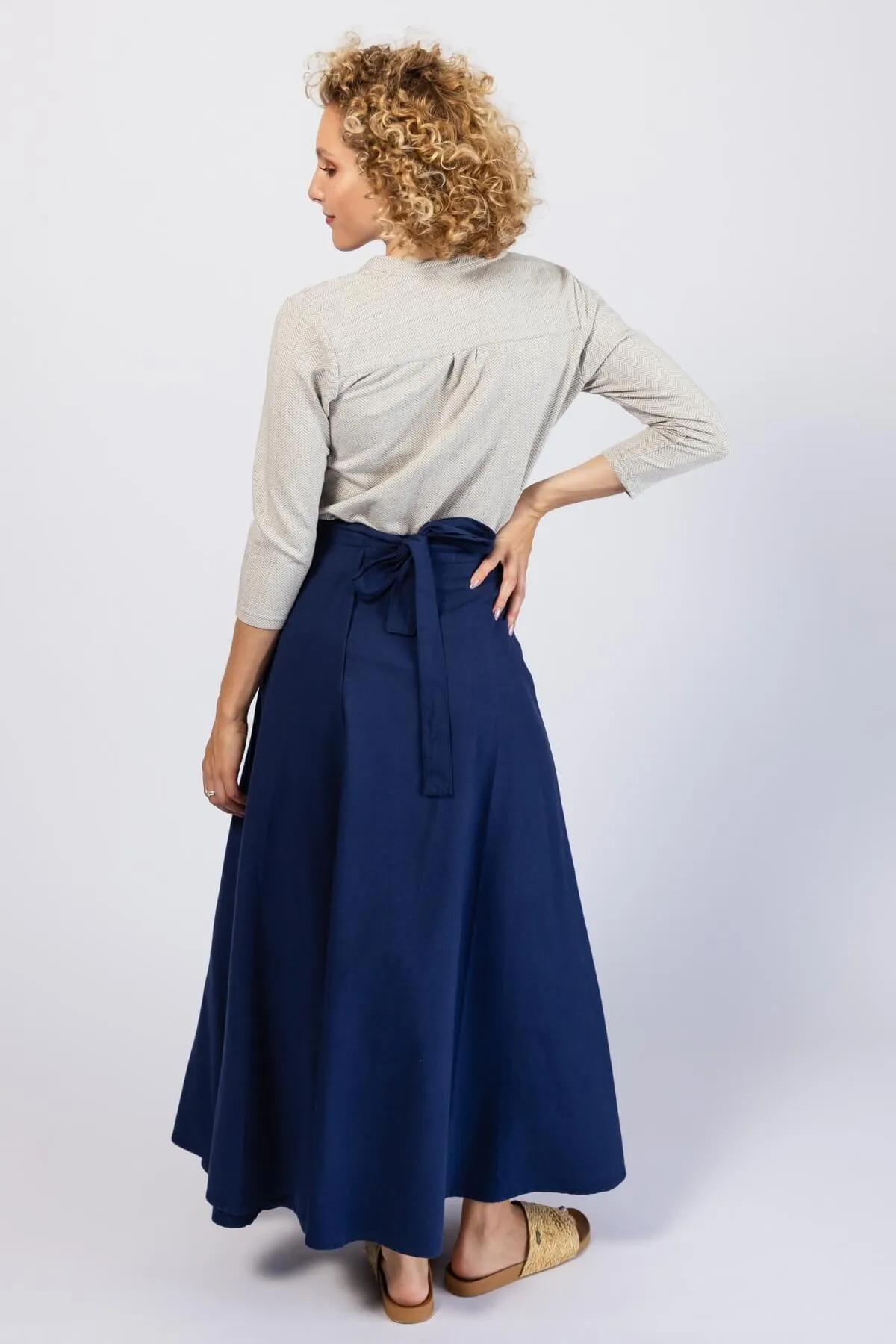 Wrap Skirt - Dark Blue