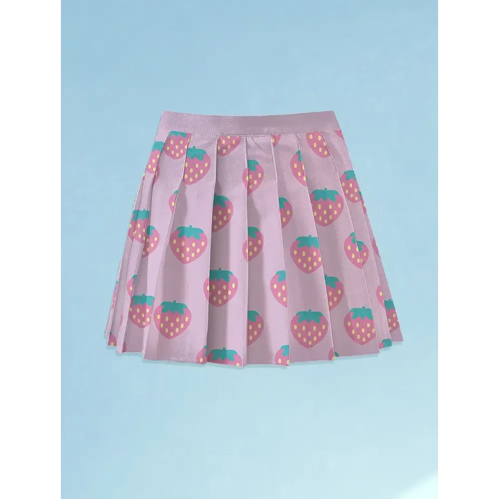 Y2K Pleated Skirt with Side Zipper and Varied Total Lengths