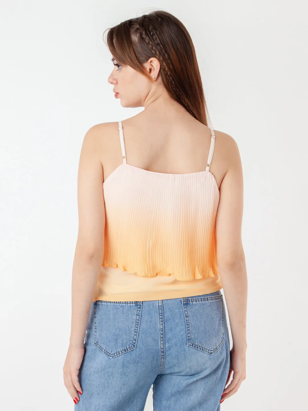 Yellow Printed Straight Top