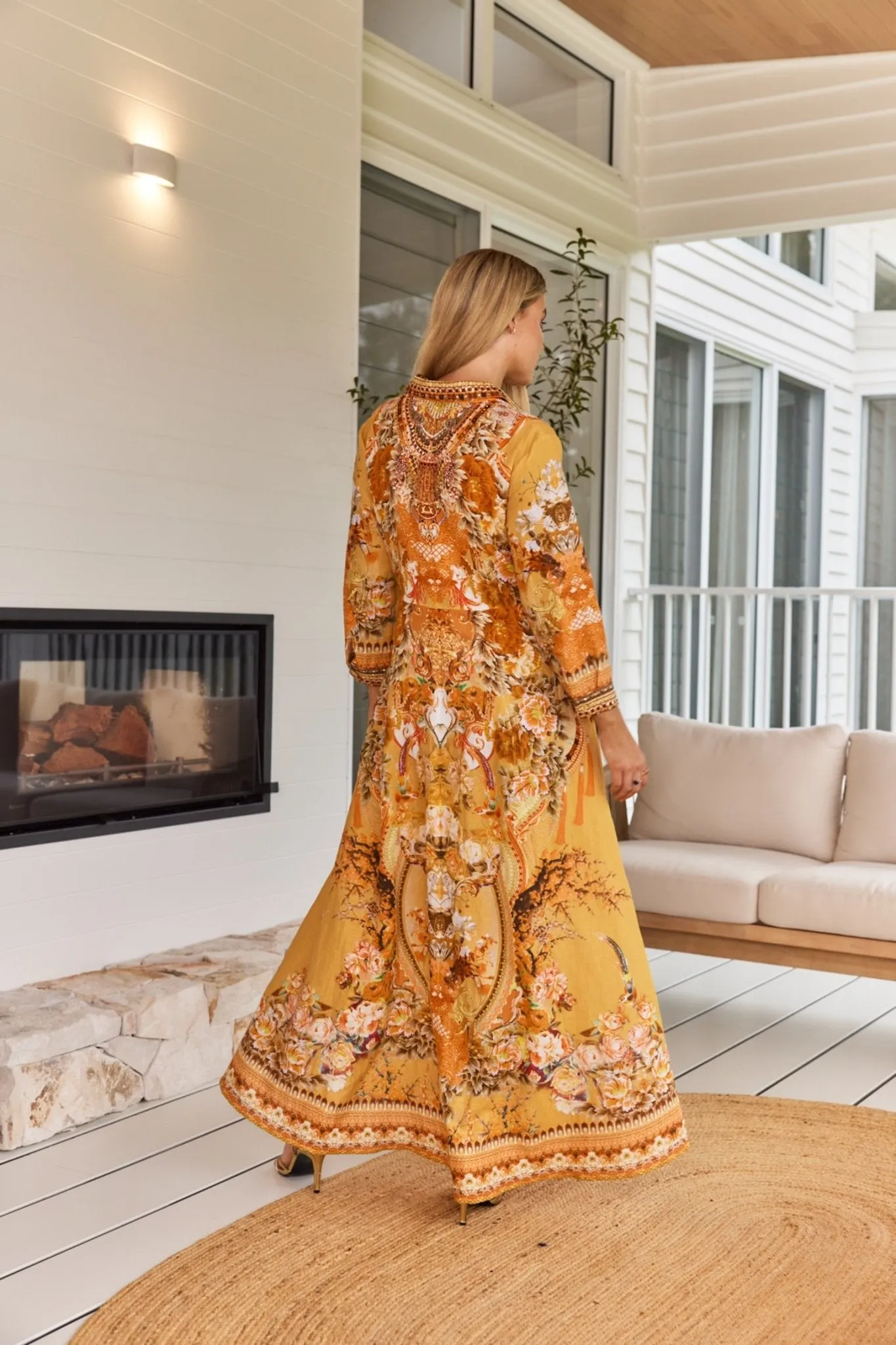 YOU ARE MY SUNSHINE LINEN DRESS