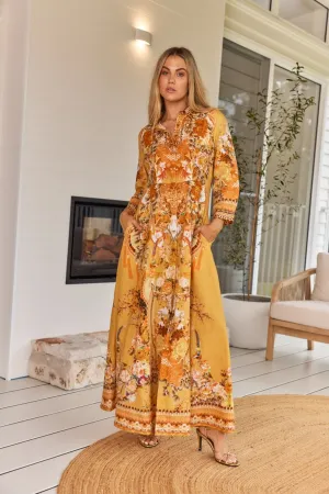 YOU ARE MY SUNSHINE LINEN DRESS