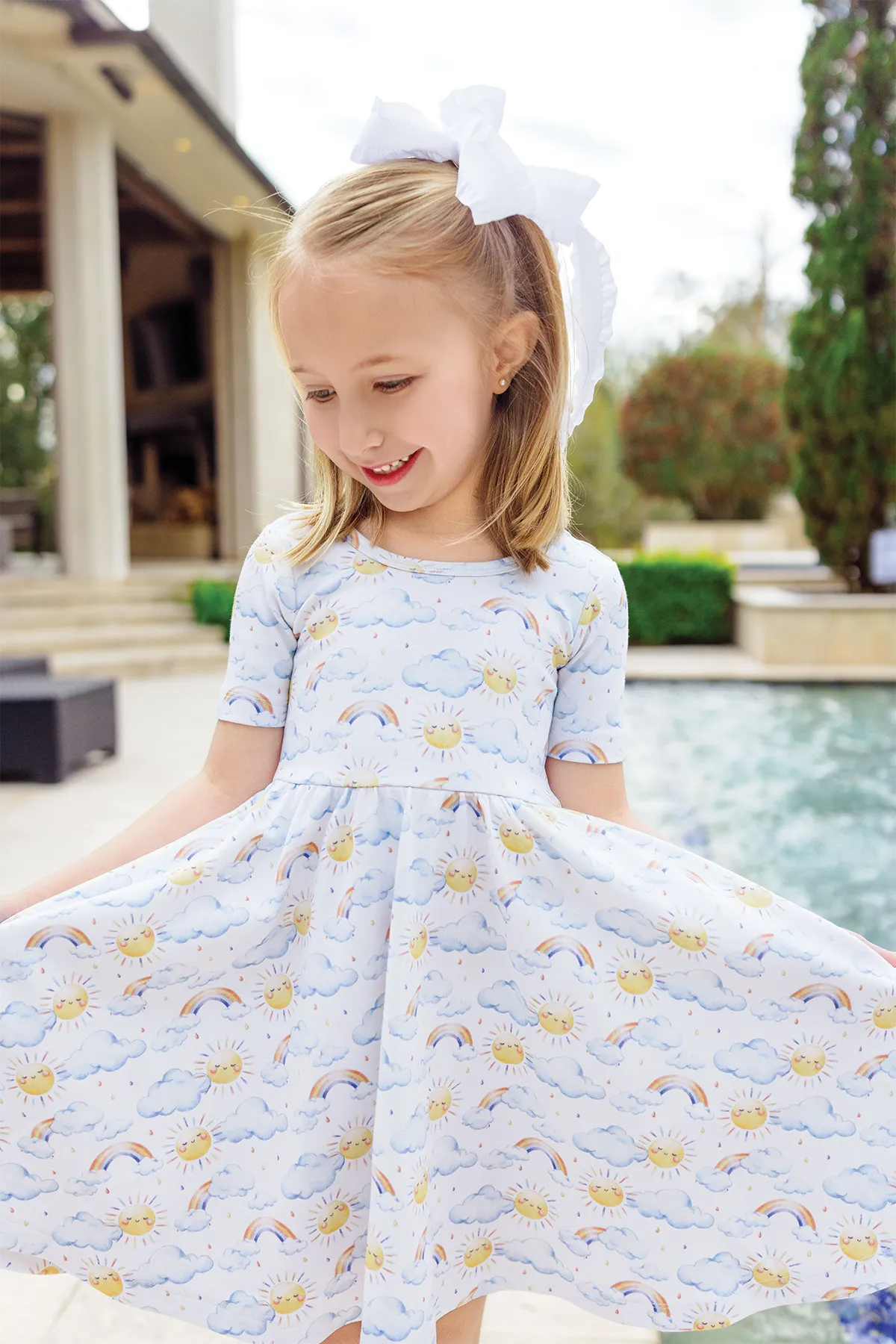 You Are My Sunshine Organic Cotton Twirl Dress