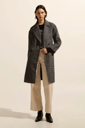Zoe Kratzmann Pillar Coat - Black Mini Check